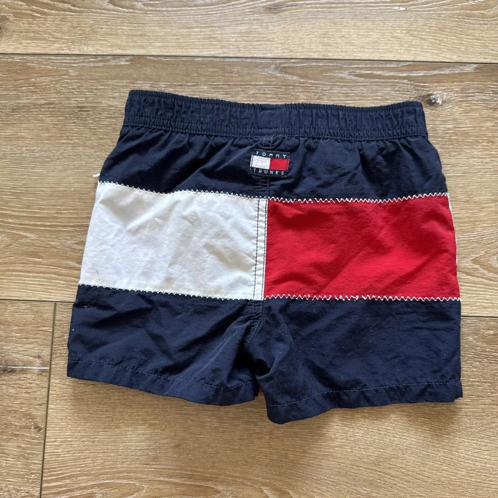 Vintage Tommy Hilfiger Swim Trunks Infants 12-18 months Shorts Boys Y2k